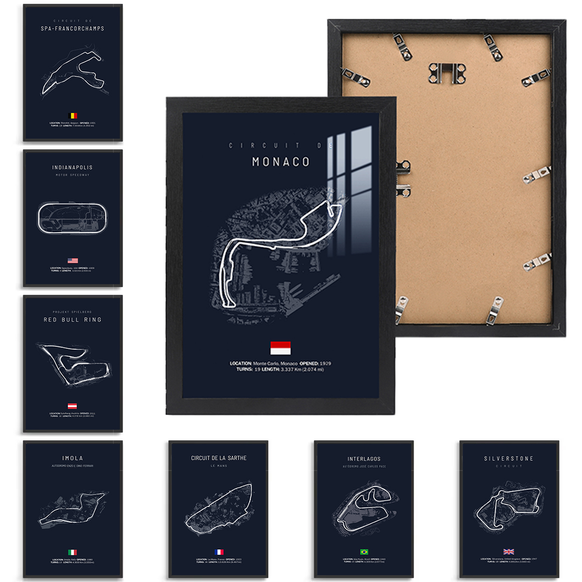 Photography Term - 30x40cm black photo frame plus Monaco