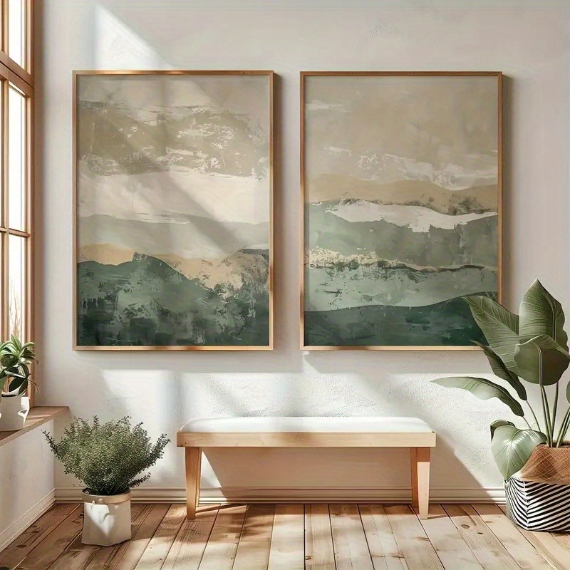 Photography Kit - 2pcs/set Wabi Sabi Abstract Geometric Canvas