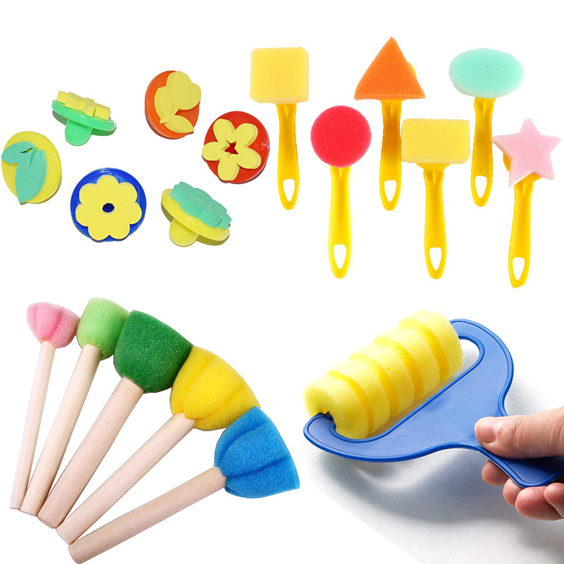 Photography Techniques - 3-6PCS/Set Various Shape Painting Sponge Brush