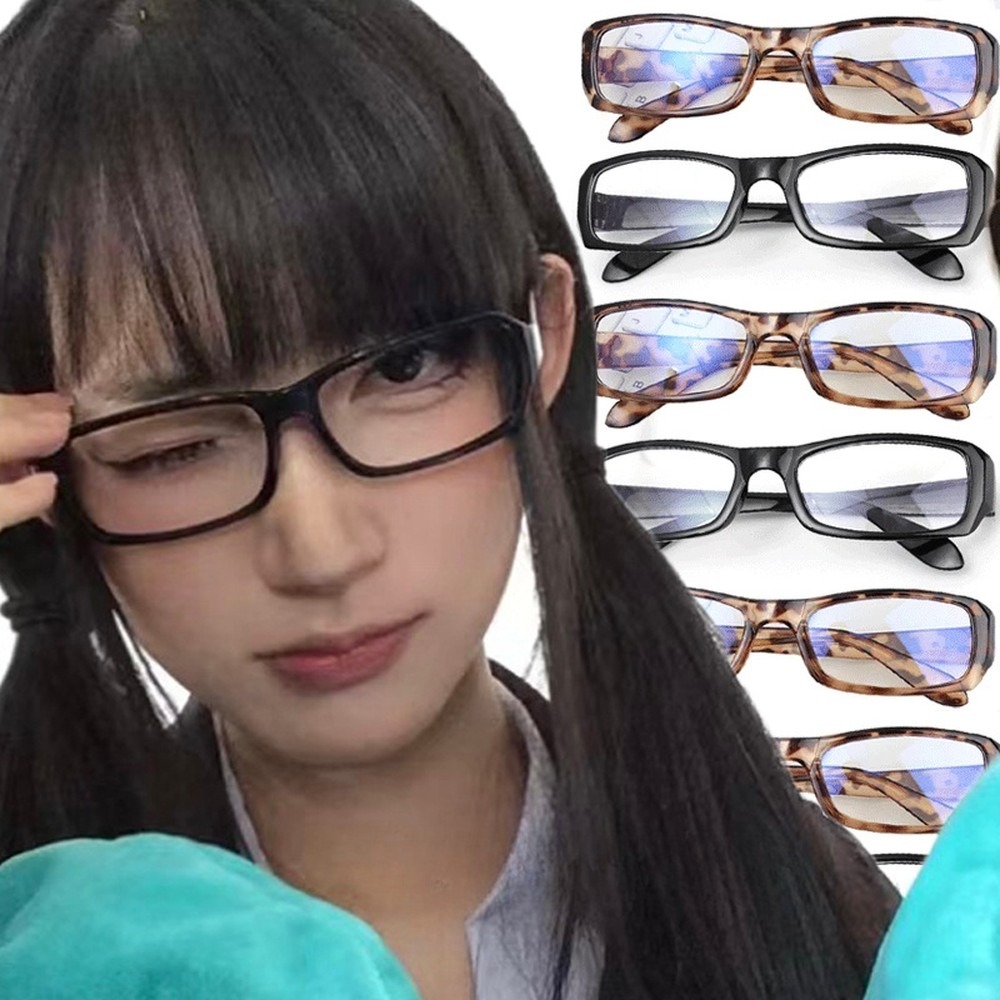 Photography Outdoor - Retro black square glasses Y2K millennial