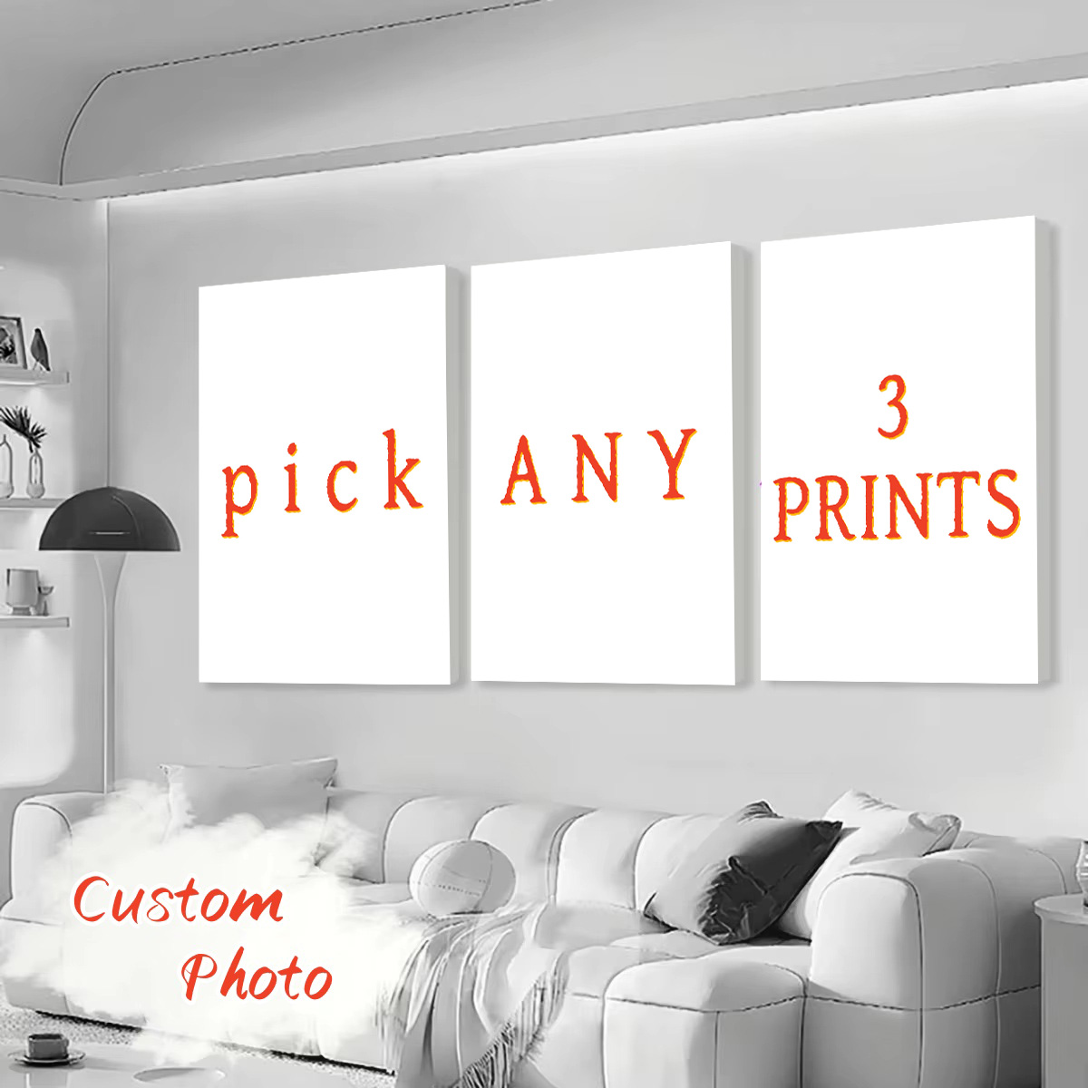 Photography Kit - 3pcs/set Custom Canvas Printing Personalized Photo