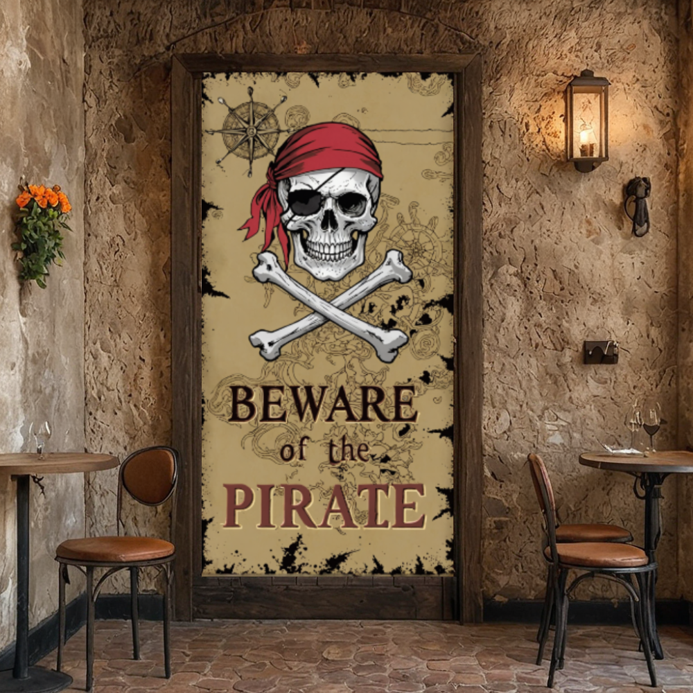 Photography Term - Beware Of Pirate Door Cover Kids