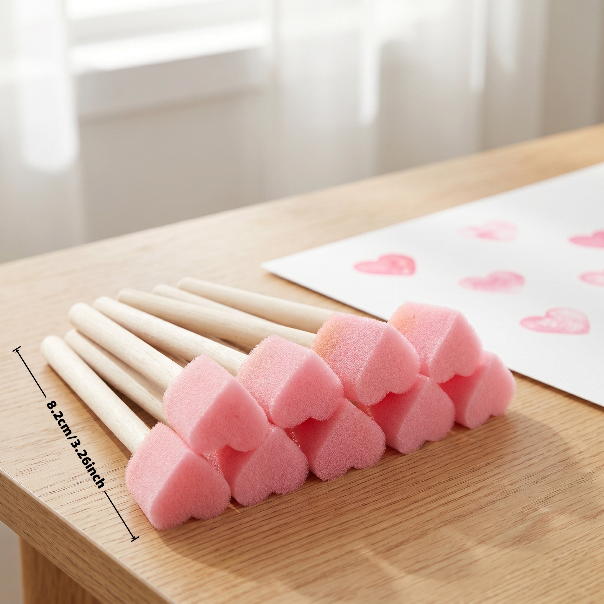 Photography Techniques - Heart Shape Sponge Painting Brushes, Love