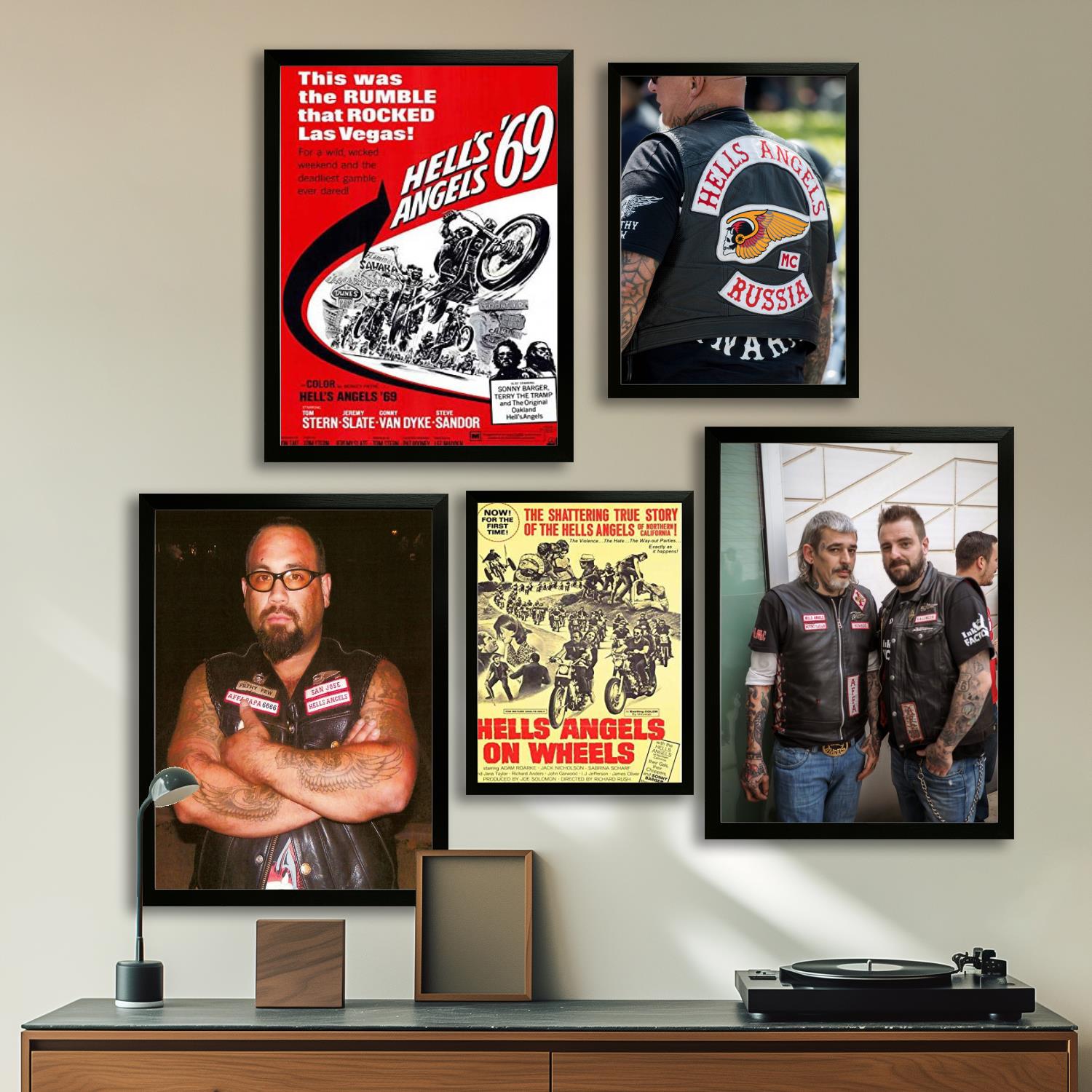 Photography By - hells angels Canvas Art Poster and