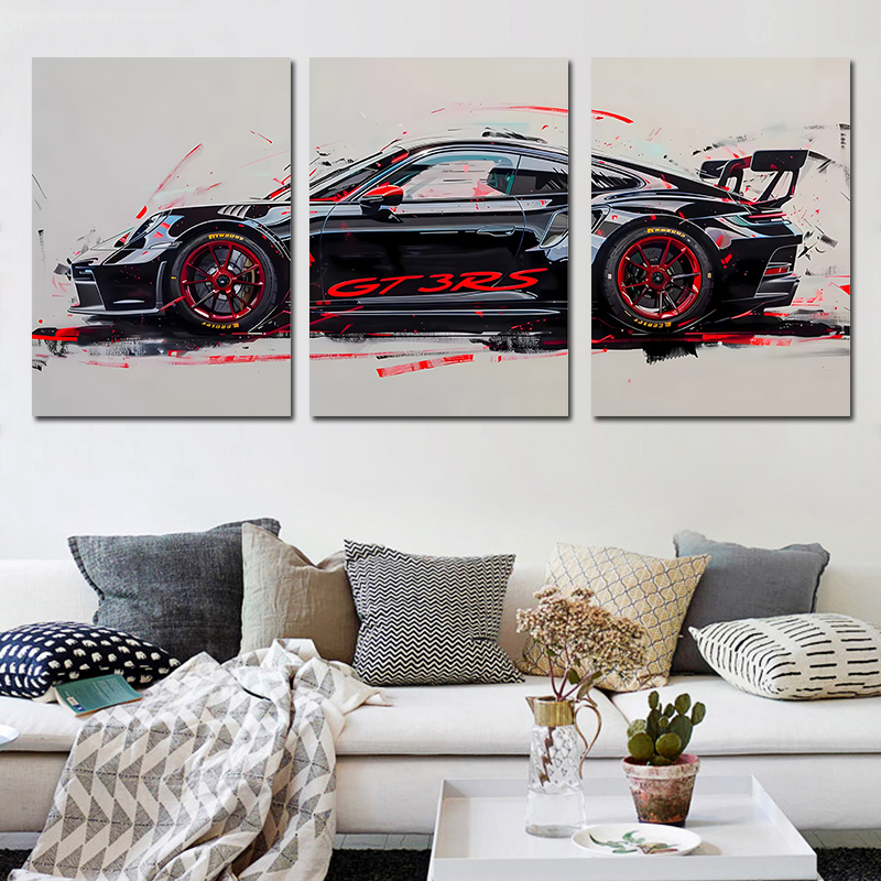 Photography Kit - 3pcs/set frameless 3Pcs Supercar Posters Sports