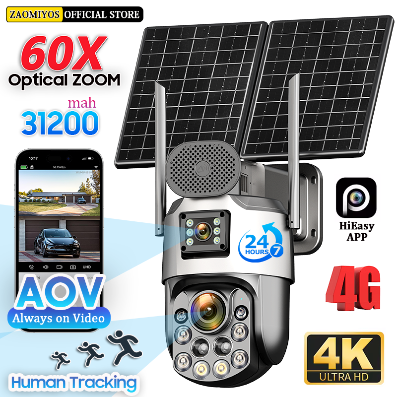 Photography Term - Dual Lens Home Outdoor Surveillance Solar