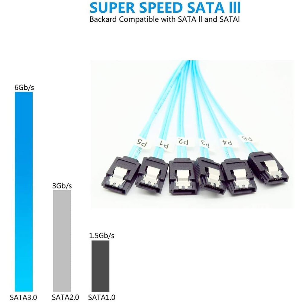 4/6 pcs/set Sata To Sata Cable - Photography Date avis et prix