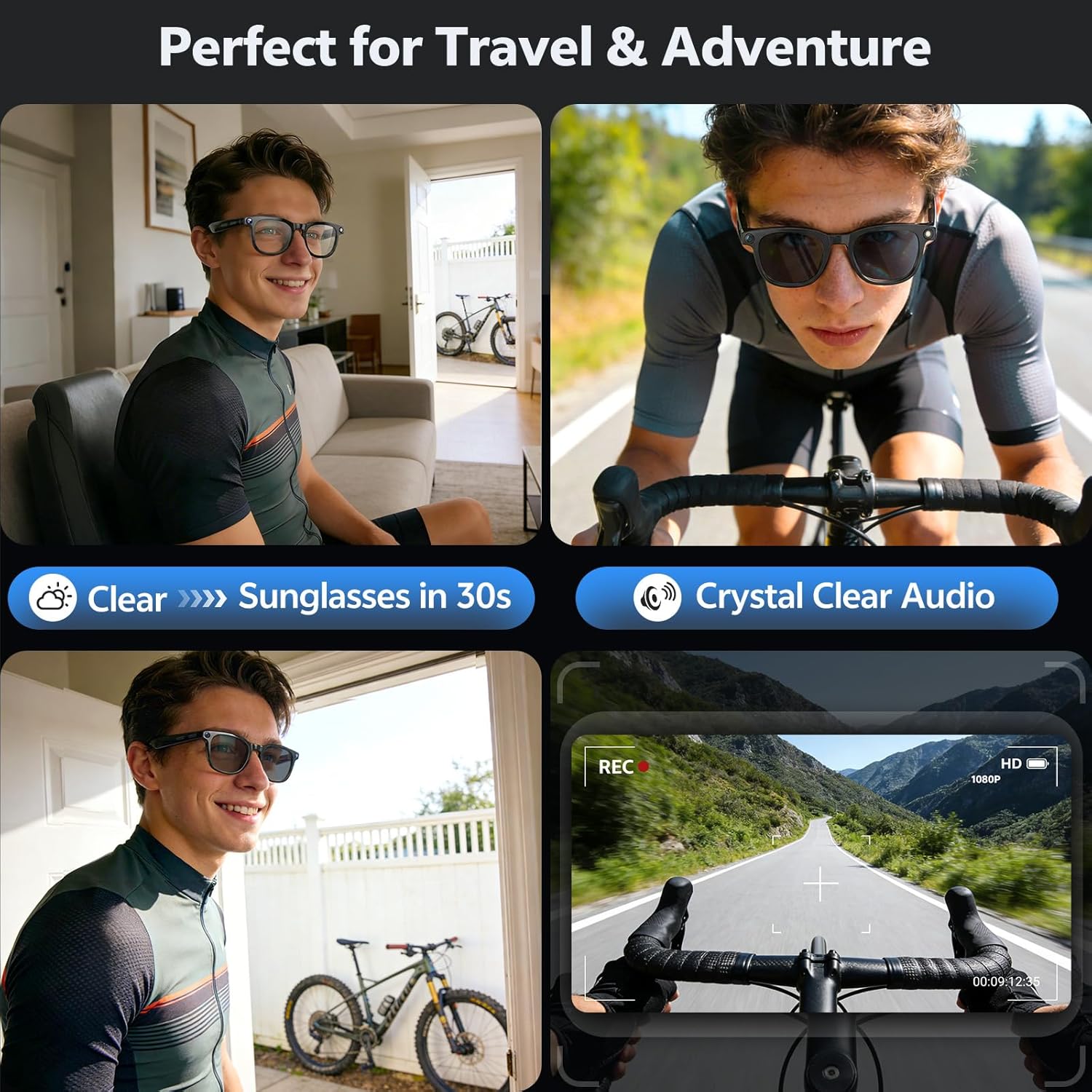 2026 4K 8MP Smart Glasses Men  - Photography Unit avis et prix