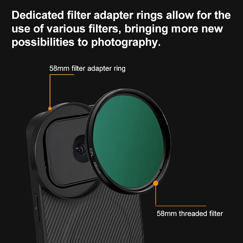 4 in 1 Lens 58mm Mobile Phone  - Photography Kit avis et prix