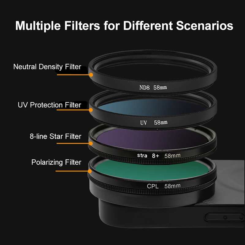 4 in 1 Lens 58mm Mobile Phone  - Photography Kit avis et prix