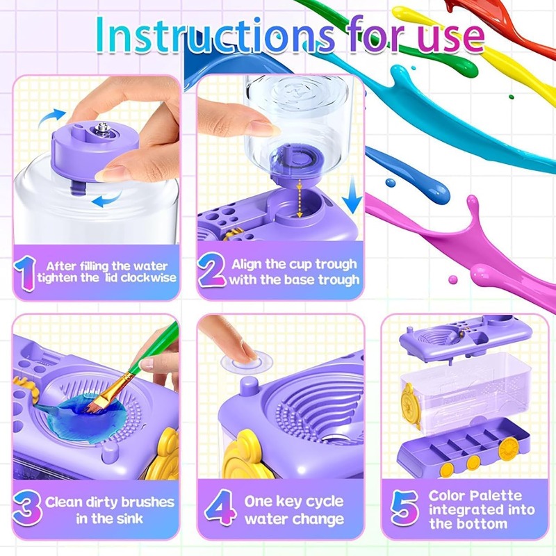 Automatic Water Changing Brush - Photography Technique avis et prix