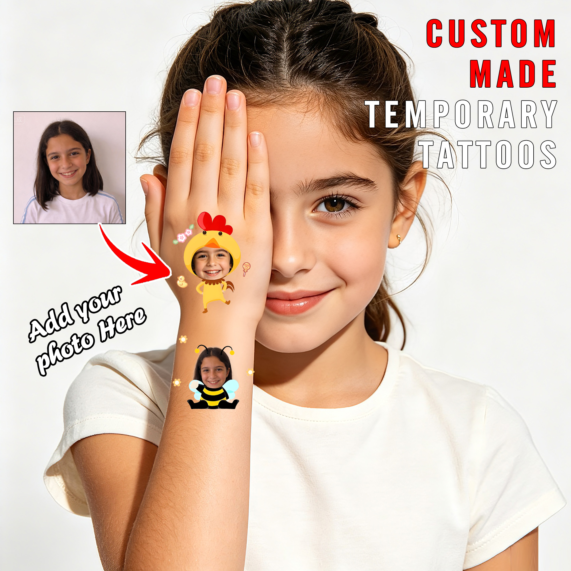 Cute 15-Pack Temporary Tattoos - Photographic Memory avis et prix