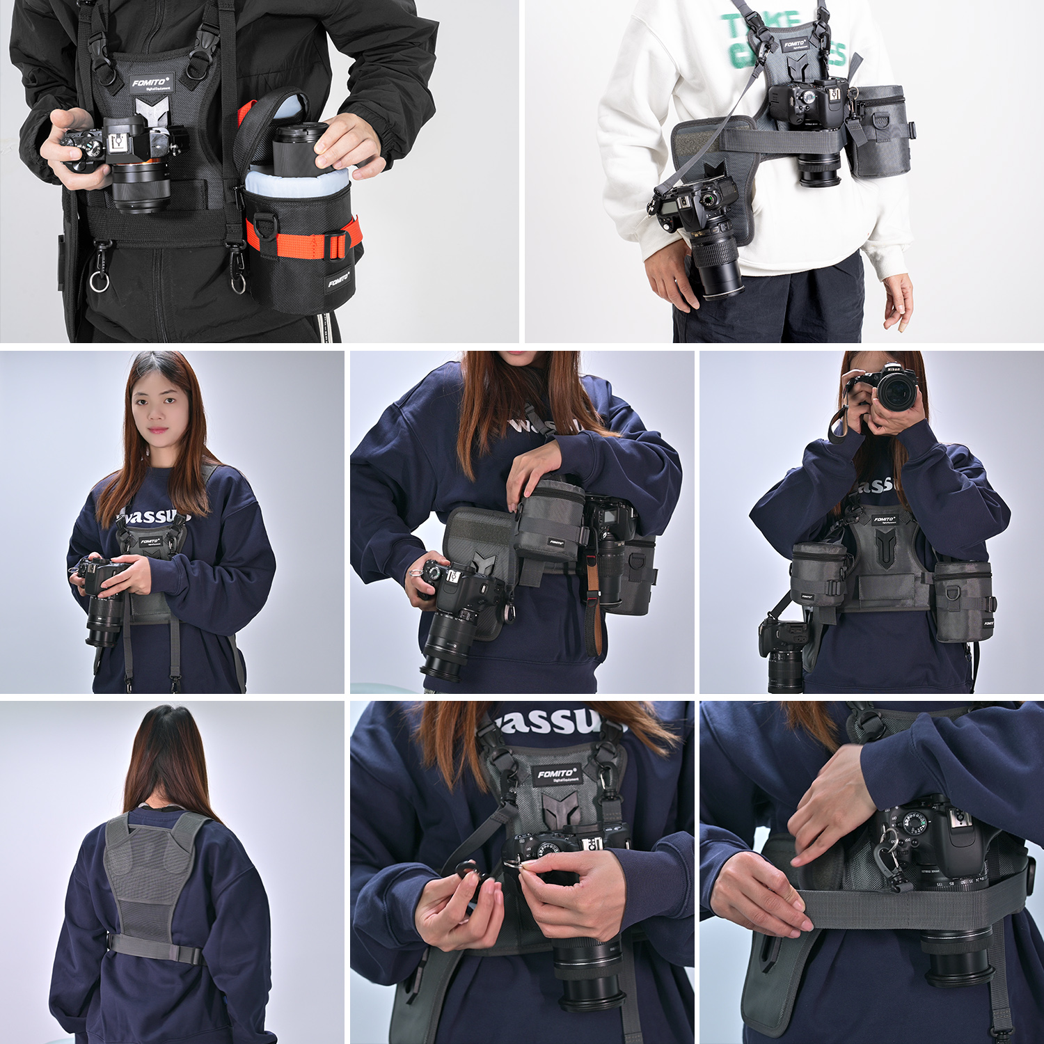 FOMITO Dual Camera Harness Mul - Photography Zone System avis et prix