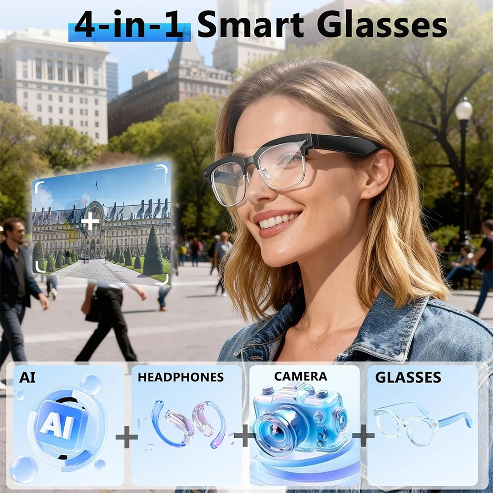 4K Smart AI Glasses 8MP Camera - Photography Unit avis et prix
