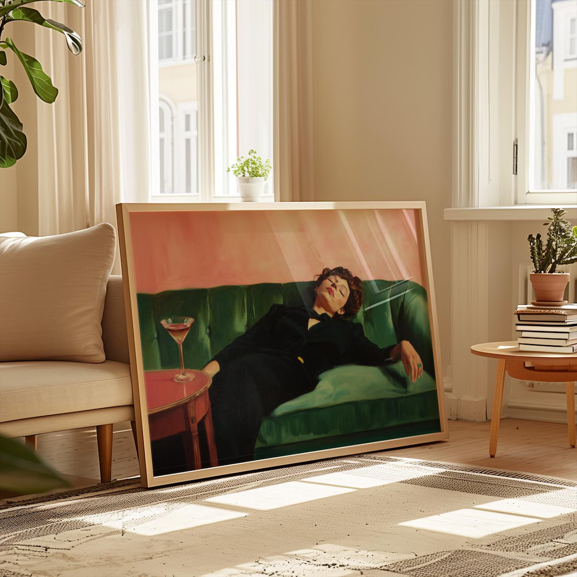 Woman on Couch with Martini |  - Photography By avis et prix