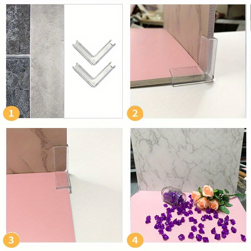 6pcs 4*4cm Plastic Background  - Photography Term avis et prix