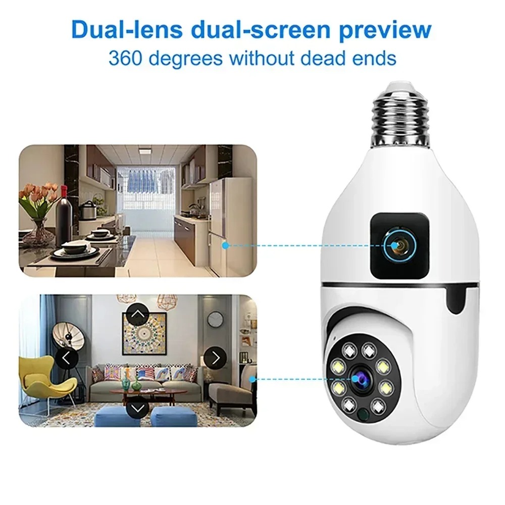8MP E27 Bulb WIFI Camera 8X Zo - Photography Term avis et prix