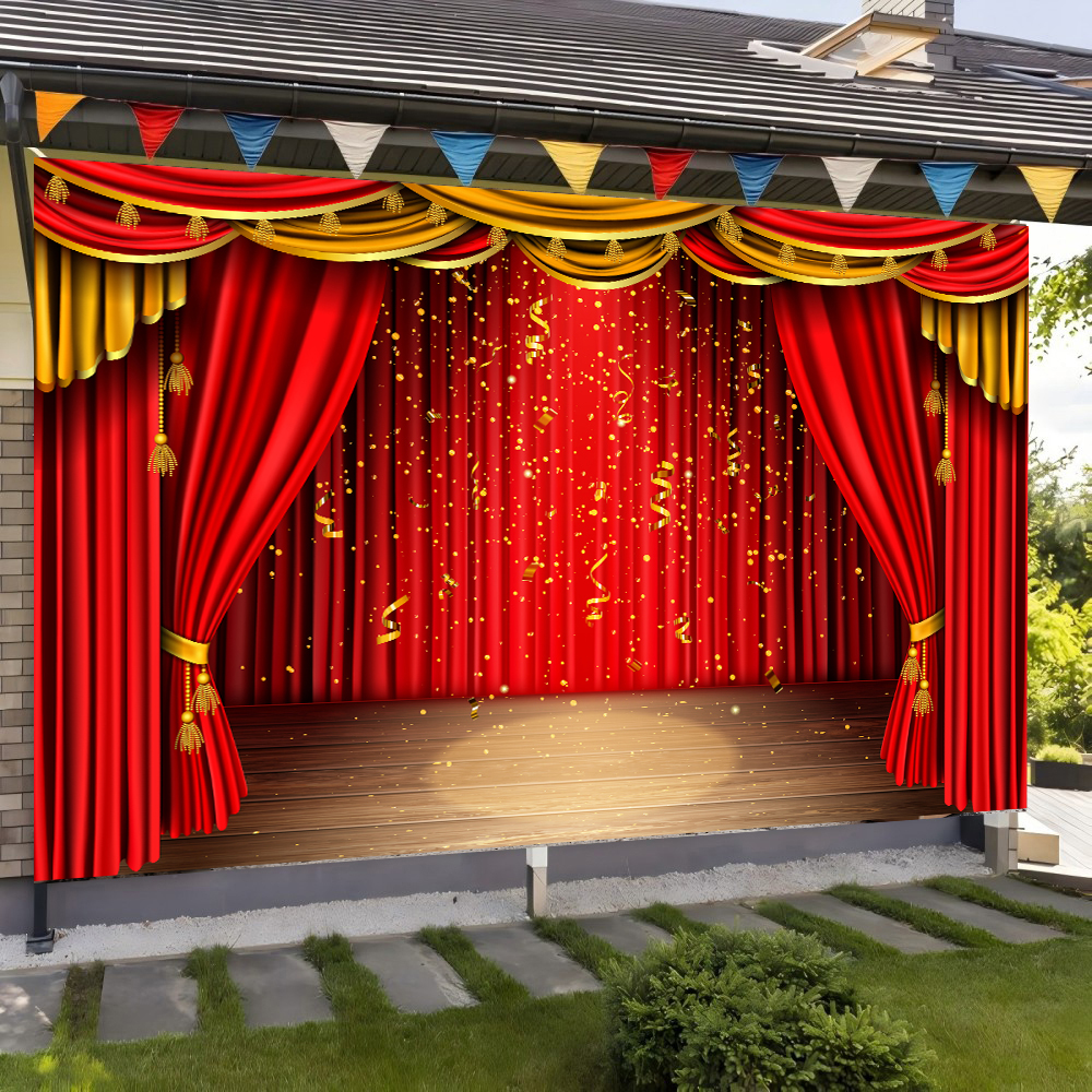 Red Theater Curtain Party Back - Photography Darkroom avis et prix