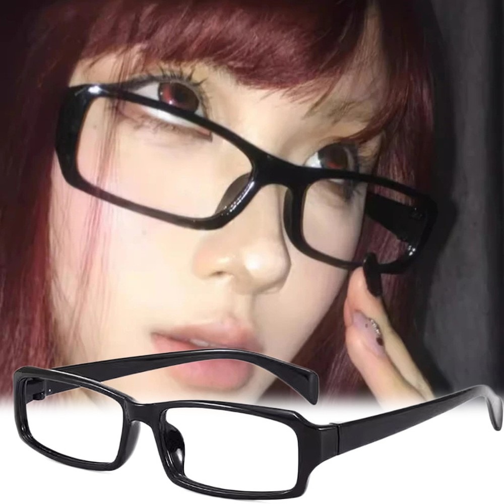 Retro black square glasses Y2K - Photography Outdoor avis et prix