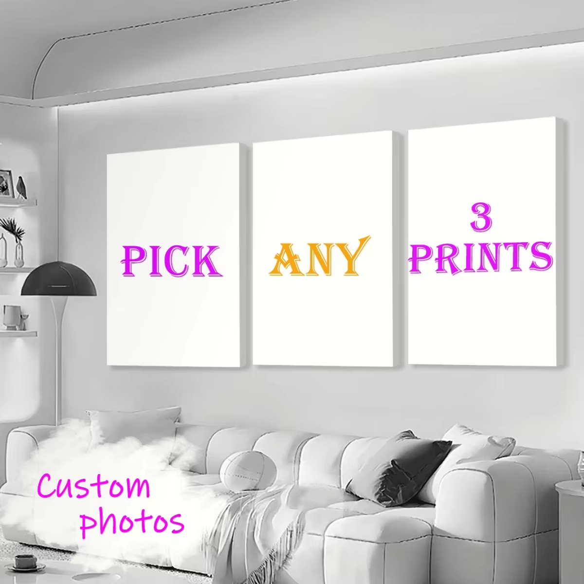 3pcs/set Custom Canvas Printin - Photography Kit avis et prix