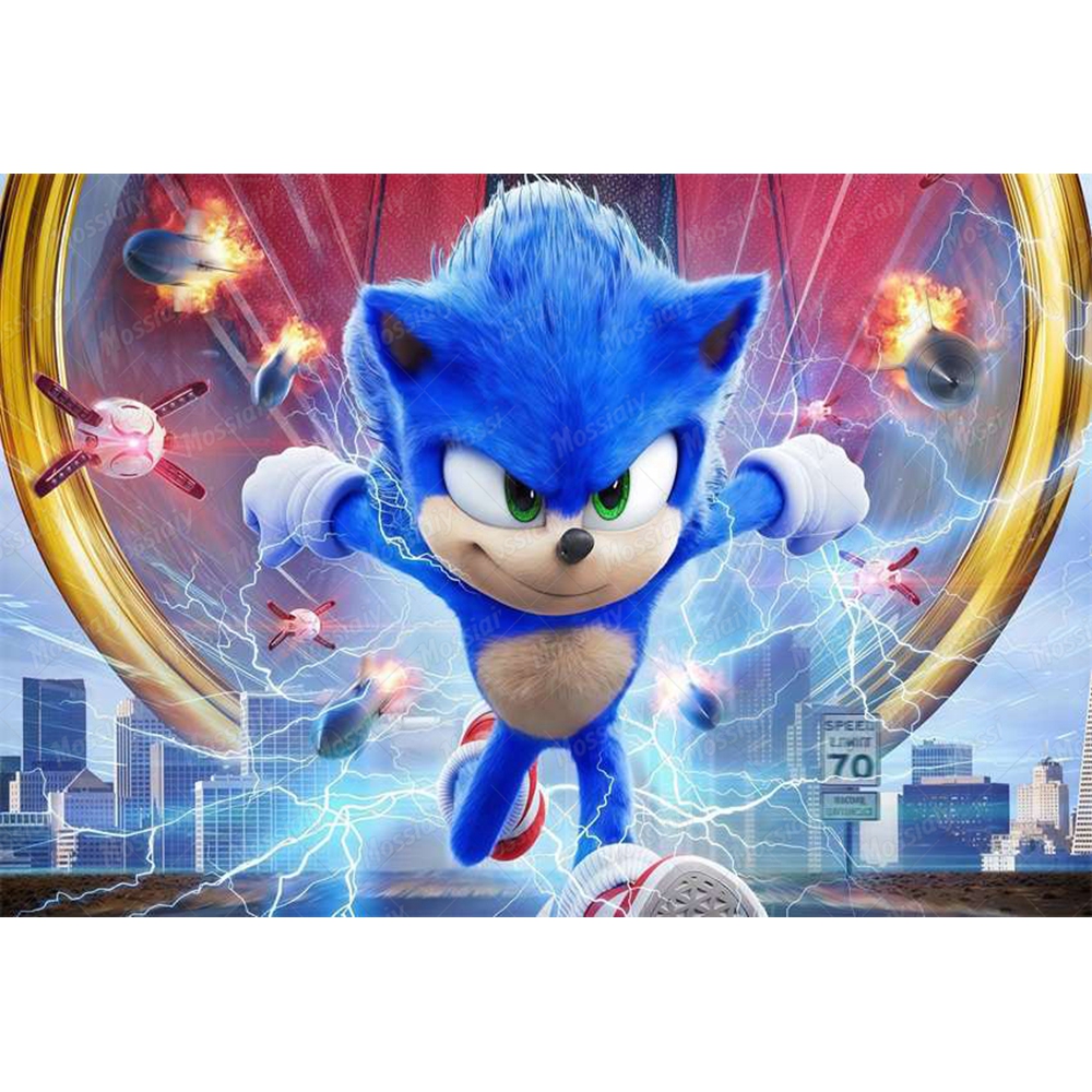 Blue Running Hedgehog Baby Bir - Photography Term avis et prix