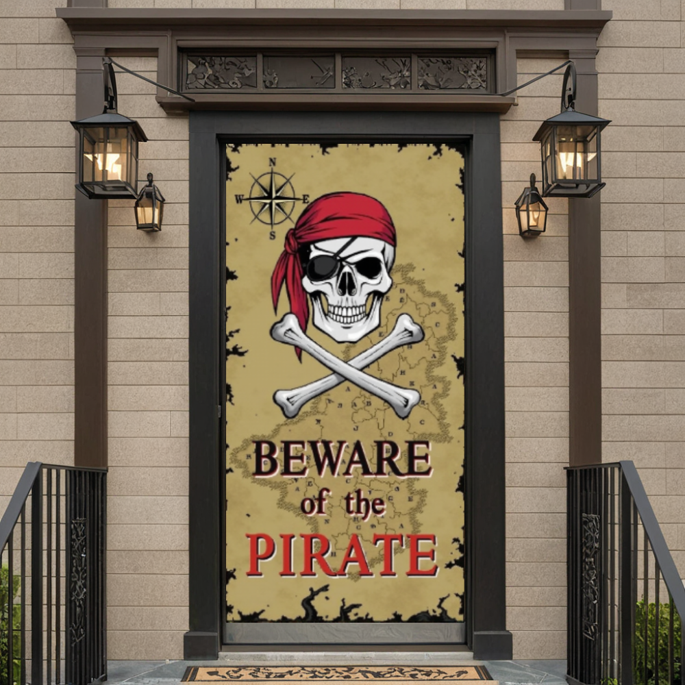Beware Of Pirate Door Cover Ki - Photography Term avis et prix