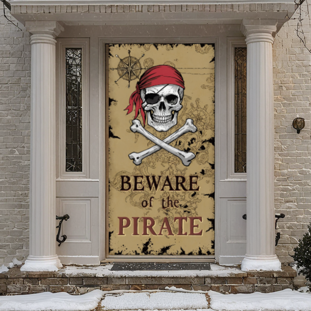 Beware Of Pirate Door Cover Ki - Photography Term avis et prix