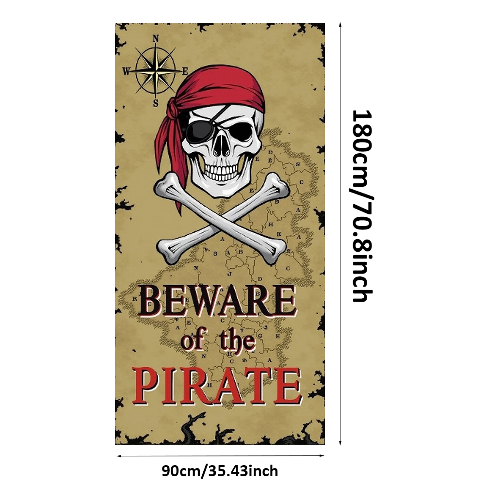 Beware Of Pirate Door Cover Ki - Photography Term avis et prix