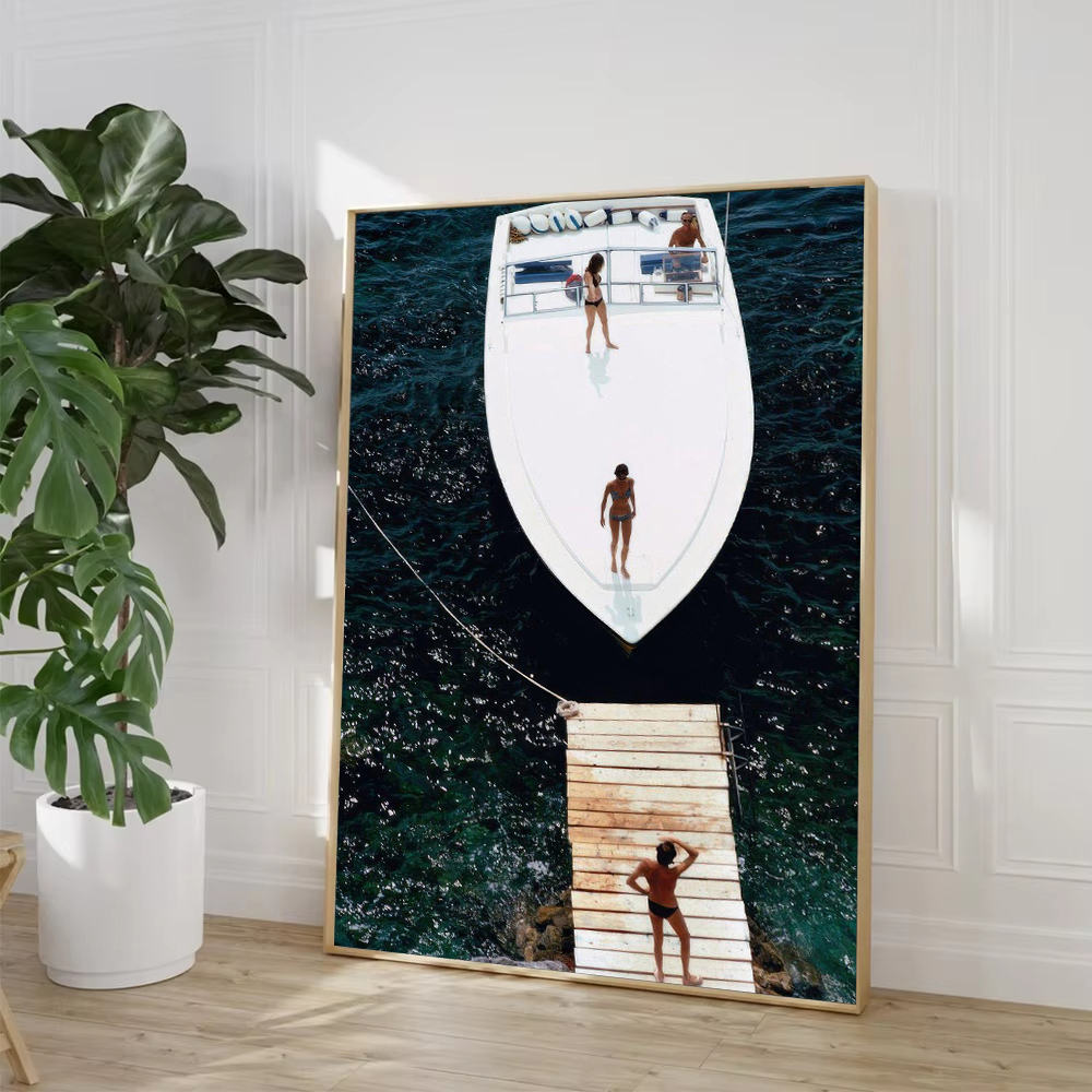 Slim Aarons Speedboat Landing  - Photography Vintage avis et prix