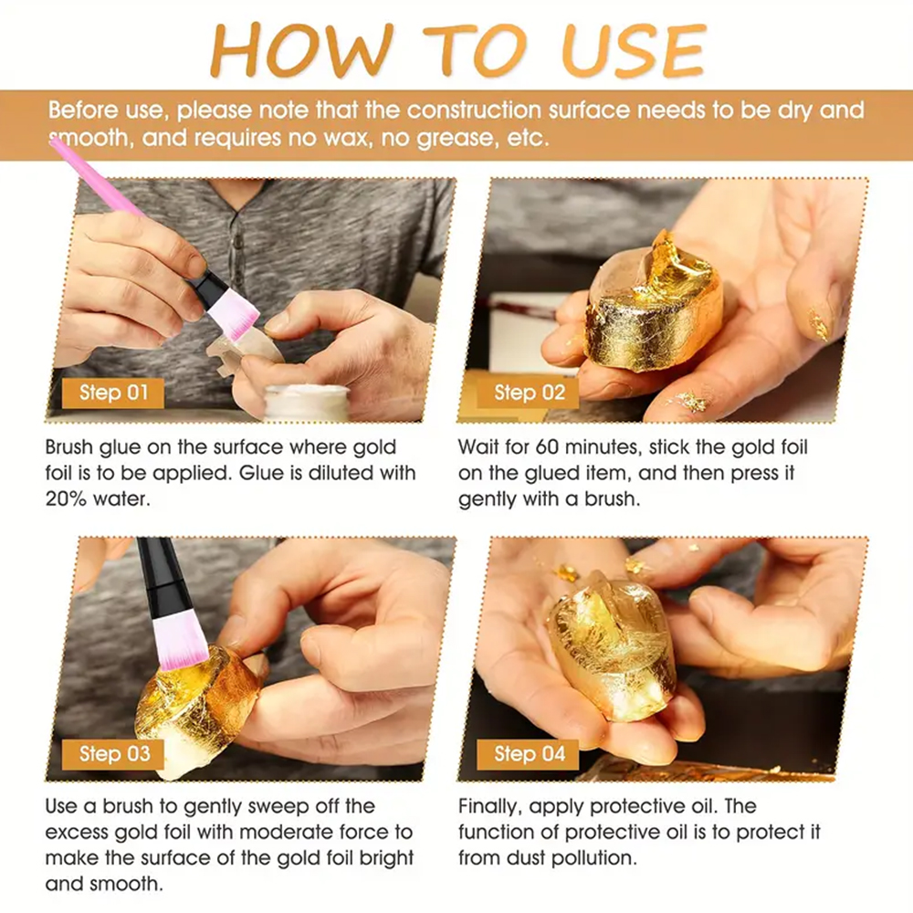 100ML/200ML Golden Foil Adhesi - Photography Technique avis et prix