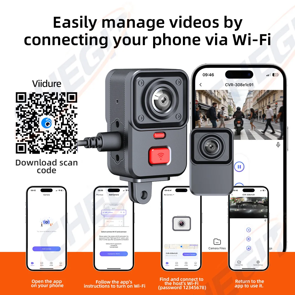 2 Camera Motorcycle DVR 2K HD  - Photographic Memory avis et prix