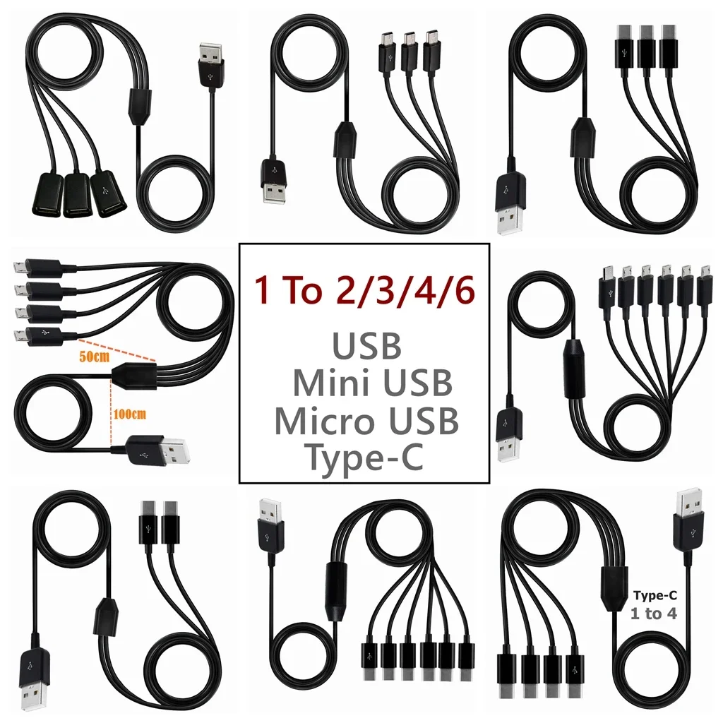 Type-C USB 1 To 2 3 4 6 Port T - Photography Date avis et prix
