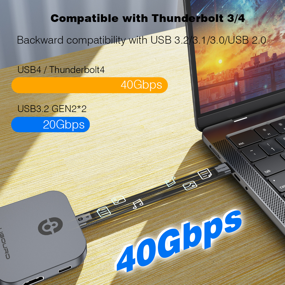 UGOURD Short USB4 Date Cable U - Photography Date avis et prix