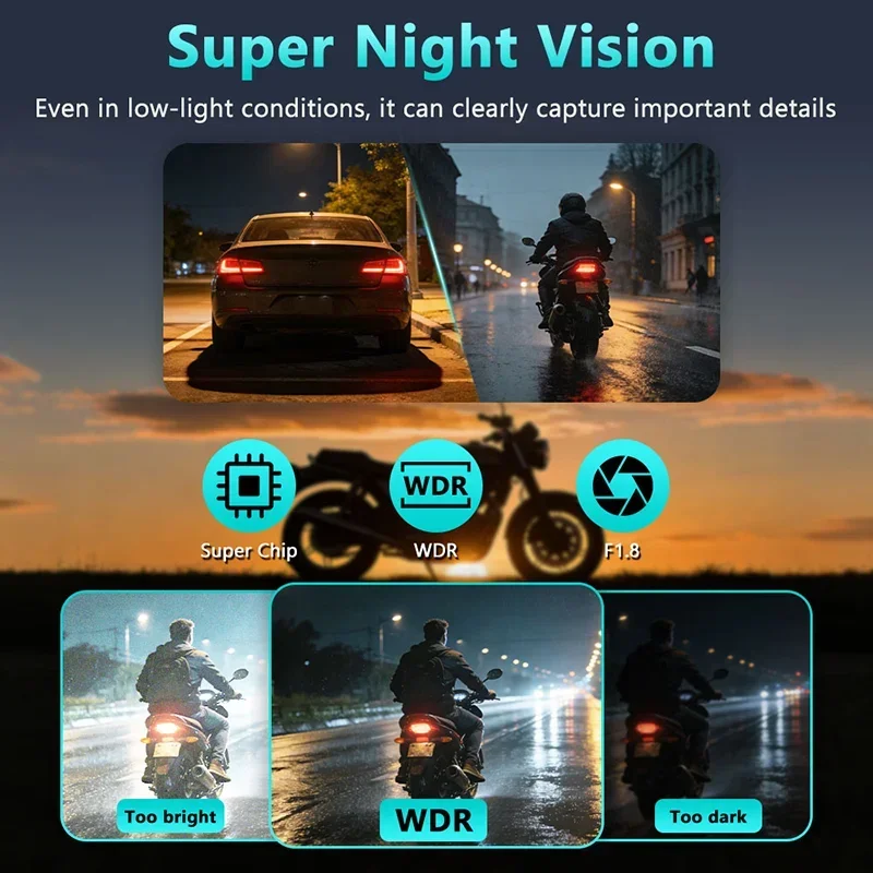2K HD Motorcycle DVR Waterproo - Photographic Memory avis et prix