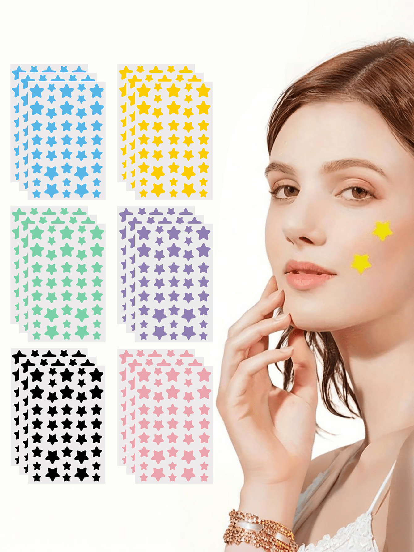 240 Pieces/Cute Star Face Stic - Photography Outdoor avis et prix