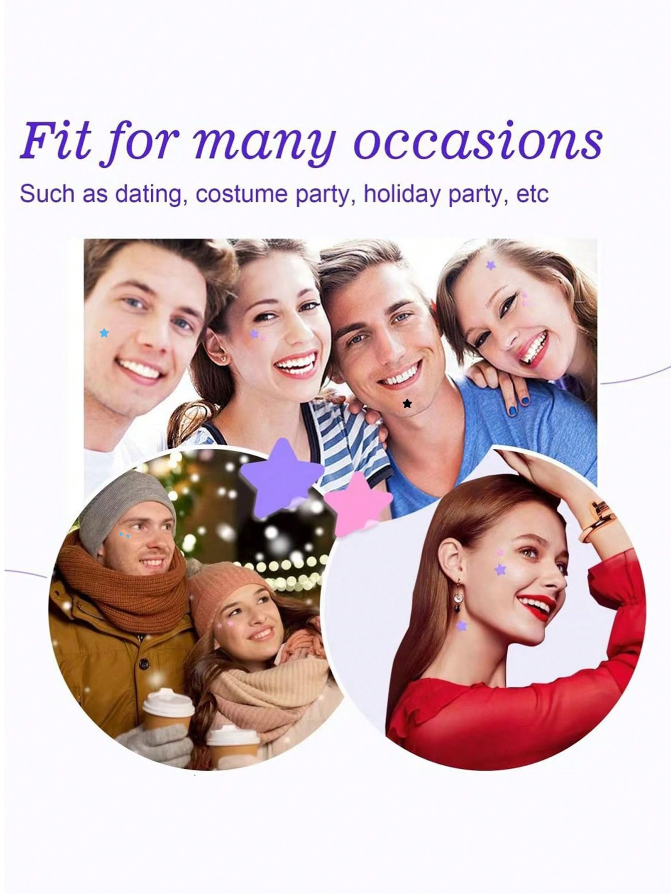 240 Pieces/Cute Star Face Stic - Photography Outdoor avis et prix