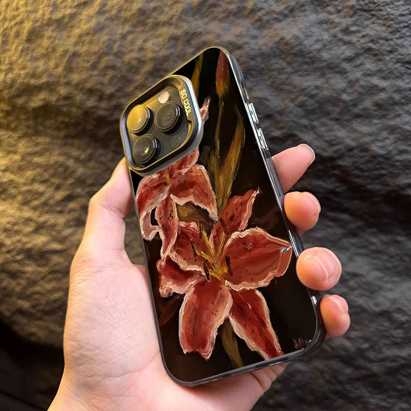 Oil Painting Lily Flower Retro - Photography By avis et prix