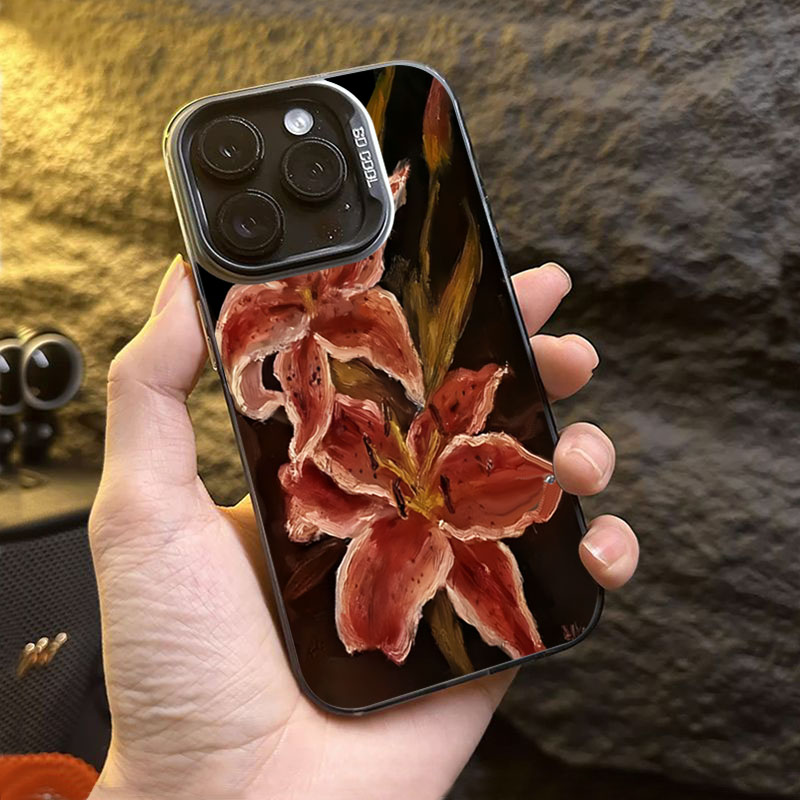 Oil Painting Lily Flower Retro - Photography By avis et prix