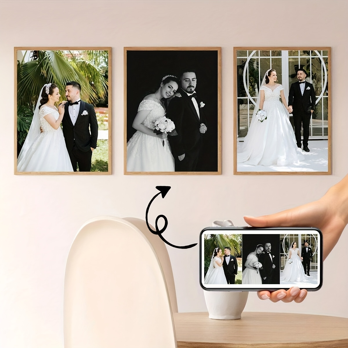 3pcs/set Custom Square Canvas  - Photography Kit avis et prix