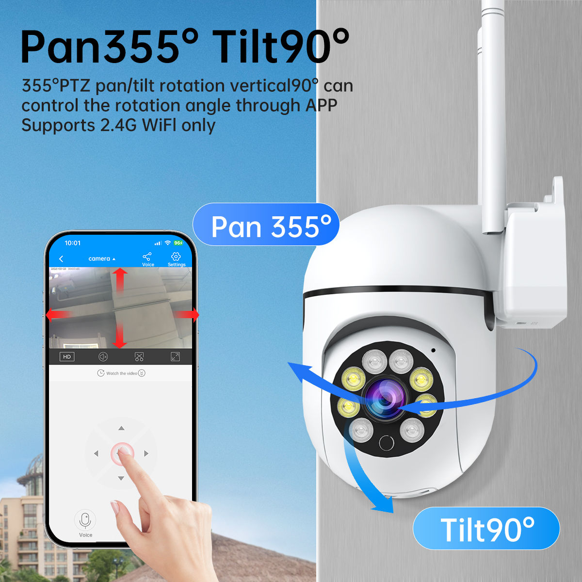 JOOAN 1296P PTZ IP Camera Smar - Photography Term avis et prix
