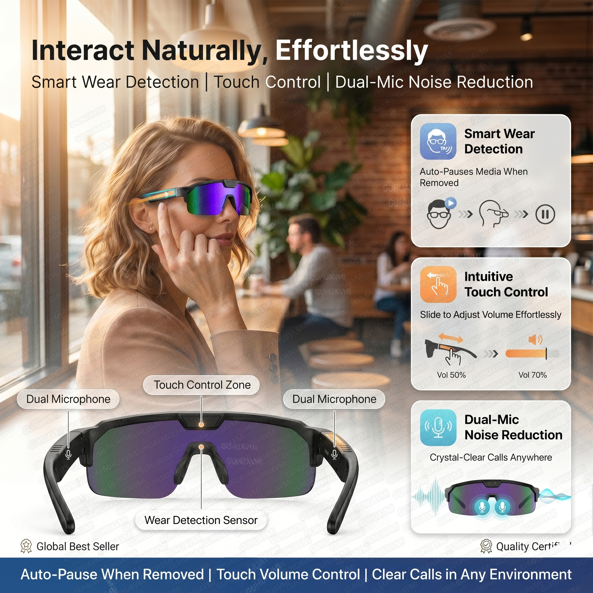 Smart Glasses with 4K HD Anti- - Photography Unit avis et prix