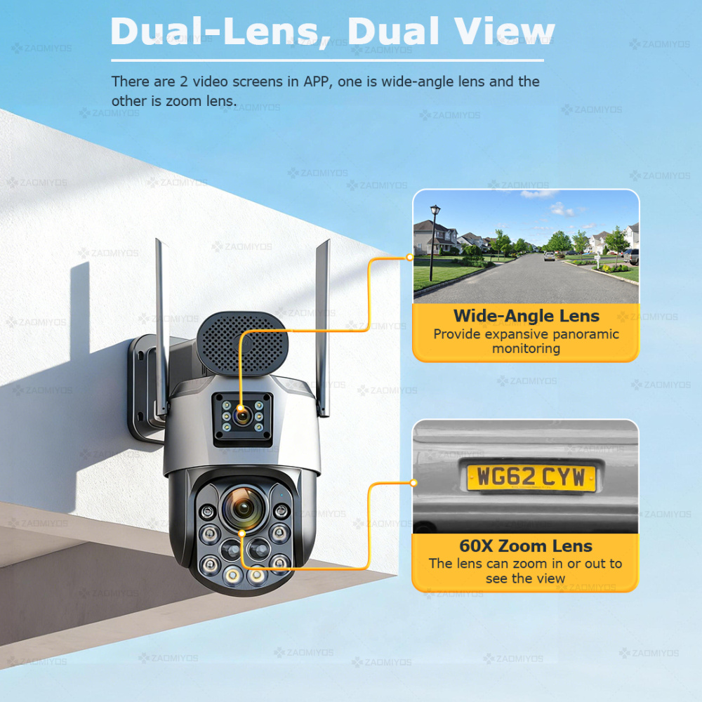 Dual Lens Home Outdoor Surveil - Photography Term avis et prix