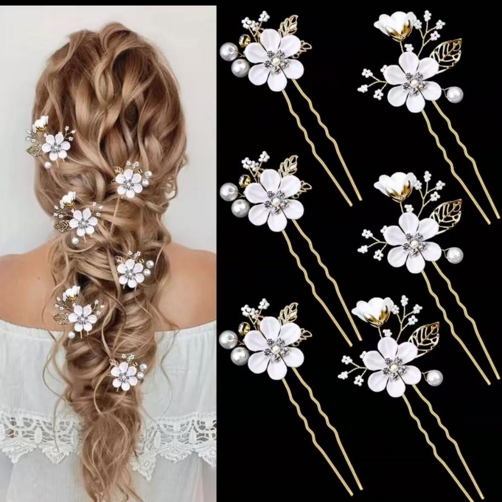 6-Piece Floral Pearl Hairpin S - Photography Date avis et prix