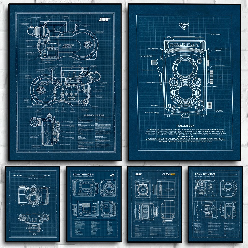 Vintage Leica Camera Blueprint - Photography Vintage avis et prix